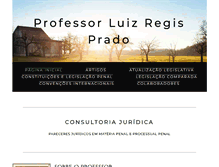 Tablet Screenshot of professorluizregisprado.com
